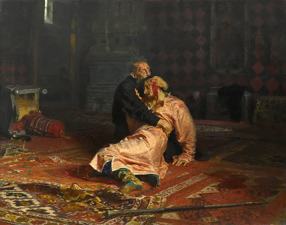 Ivan the Terrible and His Son Ivan on November 16th, 1581